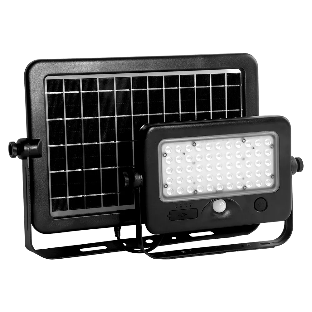 [SSFLM-10W-WW] REFLECTOR SOLAR PORTATIL CON CARGA PARA USB SENSOR DE MOVIMIENTO 10W 3000K
