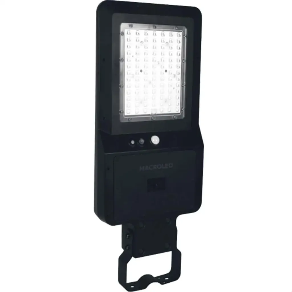 [SSSL-15W-CW] LUZ DE CALLE SOLAR CON SENSOR DE MOVIMIENTO 15W 6000K - 1600lm