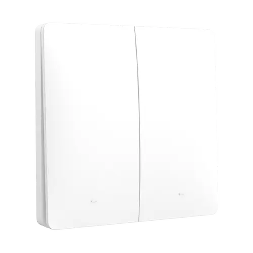 [TK-P2B-RF] TECLA KINETIC PULSADOR BLANCO MACROLED 2 CANALES RF
