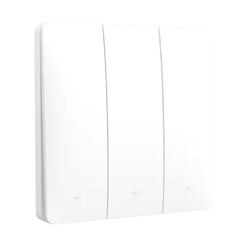 [TK-P3B-RF] TECLA KINETIC PULSADOR BLANCO MACROLED 3 CANALES RF