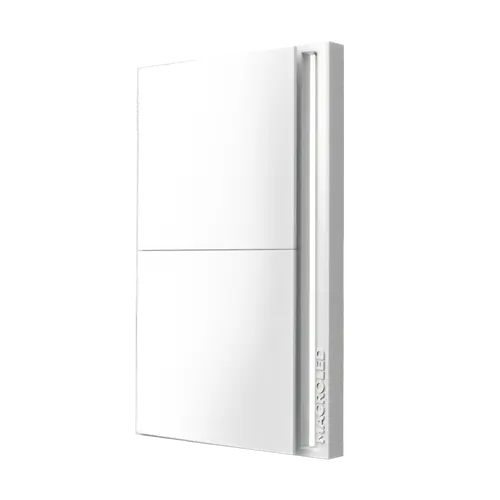 [TS-P2B-CP] TECLA SMART TOKIO BLANCO MACROLED 2 PULSADORES AC100-240V MAX 10A CON CAPACITOR