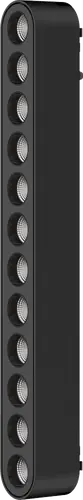 CABEZAL FOCAL NEGRO PARA RIEL MAGNETICO SKYLINE 222MM MACROLED. DC48V. 12W. 2700K. 36°. RA>90