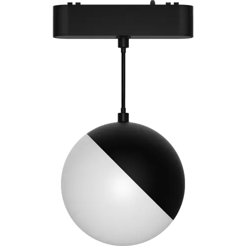 COLGANTE ESFERICO DIFUSO NEGRO SMART PARA RIEL MAGNETICO SKYLINE ø100MM MACROLED, DC48V, 10W, 2000-5000K, 120°, RA>90