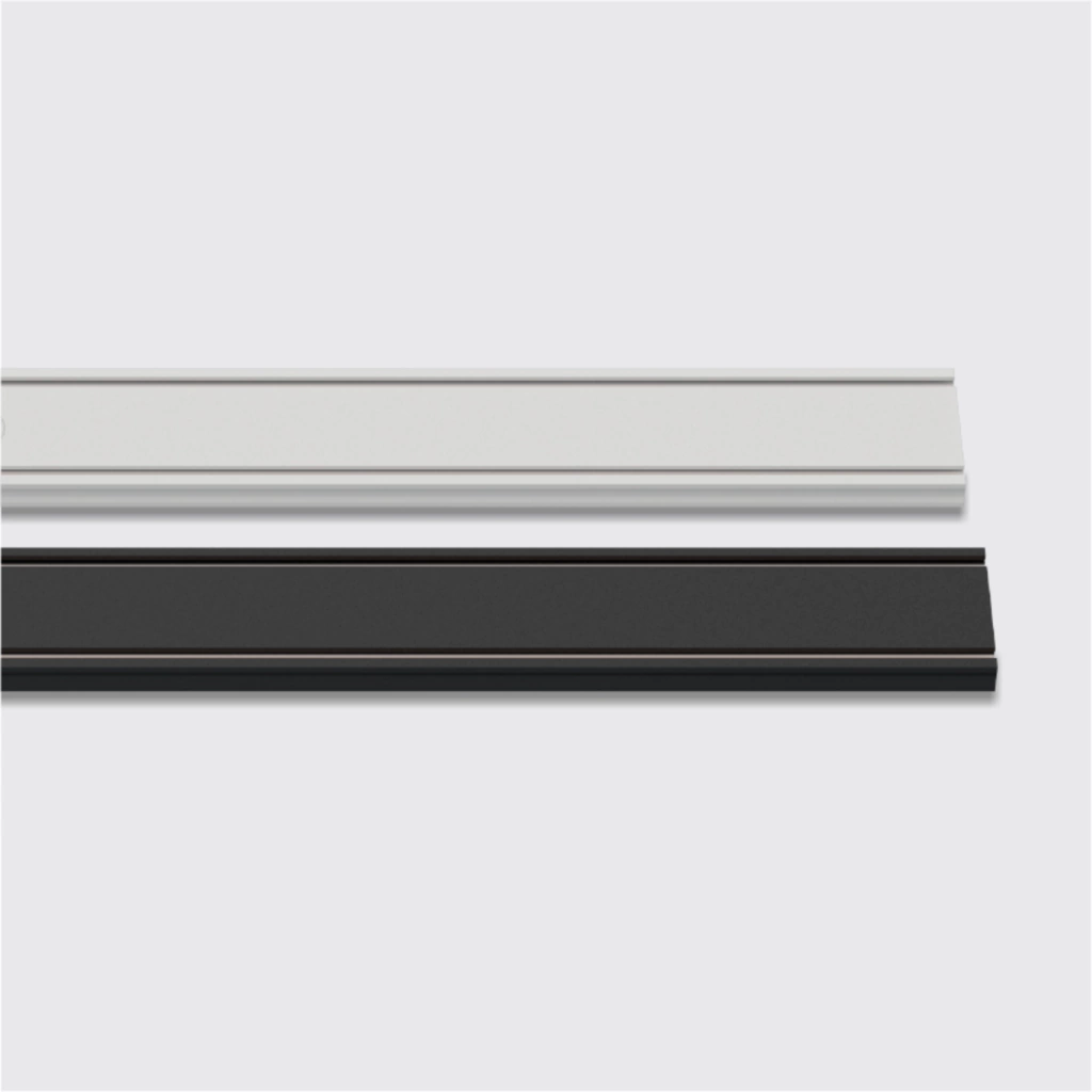 RIEL MAGNETICO SKYLINE NEGRO MACROLED 1M. DC48V. CON ENDCAP