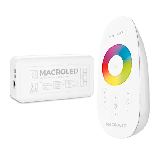 CONTROLADOR SMART WIFI RGB+W PARA TIRAS LED MACROLED. TENSION 12V/24V. POTENCIA 150W/300W. RED 2.4GHZ