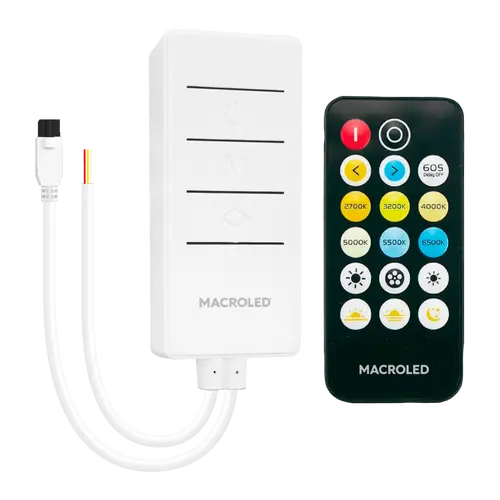 CONTROLADOR IR CCT - BLANCOS DINAMICOS PARA TIRAS LED MACROLED. TENSION 12V/24V. POTENCIA 144W/288W