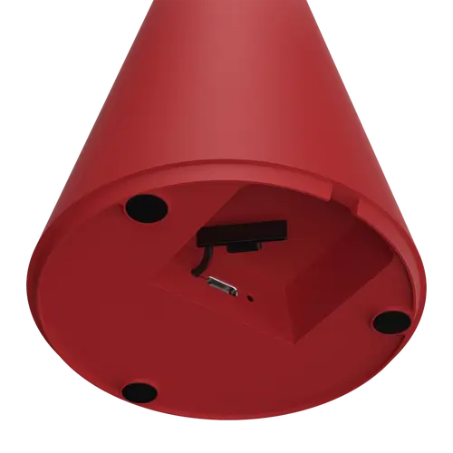 VELADOR A BATERIA SPACE DIMERIZABLE MACROLED. ROJO. DC5V. 2700K. IP44. 160LM. INCLUYE CABLE USB-C