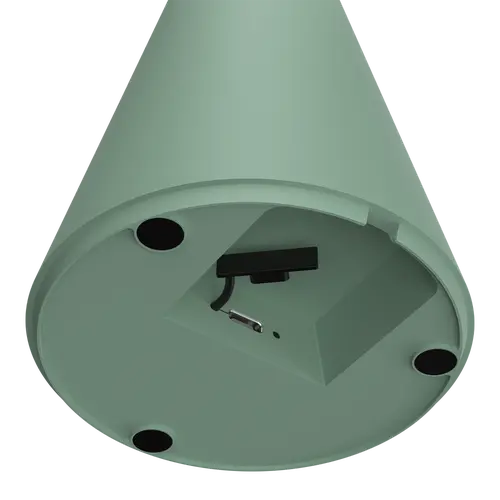 VELADOR A BATERIA SPACE DIMERIZABLE MACROLED. VERDE. DC5V. 2700K. IP44. 160LM. INCLUYE CABLE USB-C