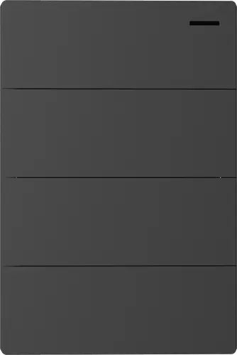 TECLA MILAN GRIS MACROLED. 4 CANAL. 2 VIAS. AC 250V. 10A MAX. BASTIDOR METALICO