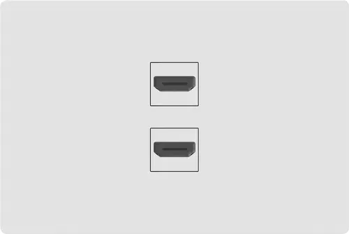 CONECTOR HDMI MONACO BLANCO MACROLED