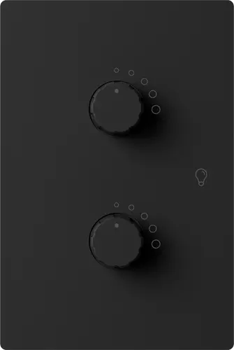DIMMER LED DOBLE MONACO NEGRO MACROLED