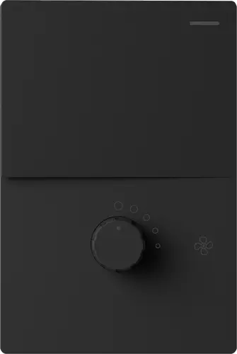 TECLA Y DIMMER PARA VENTILADOR MONACO NEGRO MACROLED, 1 CANAL, AC 250V, 10A MAX. 1 DIMMER, BASTIDOR METALICO