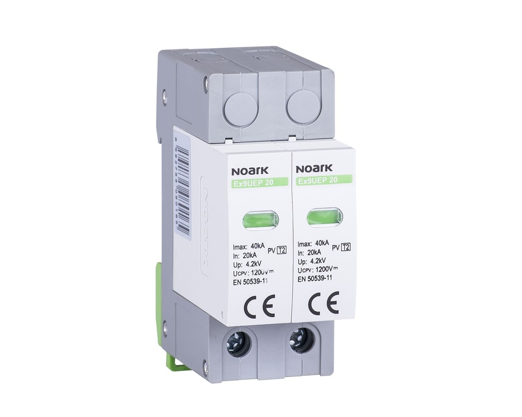 [EX9UEP 20 2P 600] PROTECTOR CONTRA SOBRE TENSIONES - 2 POLOS 20 KA/600VDC