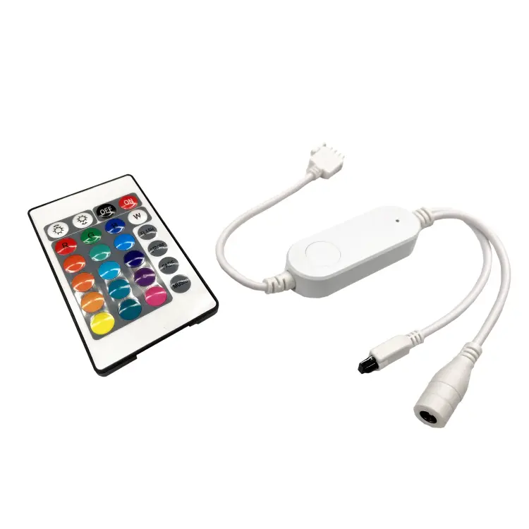 Controladora Smart Music WiFi IR RGB con Control Remoto