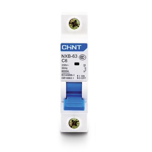 Térmica CHINT NXB-63. In:10A. Icn:6kA. Curva C. 1-polo