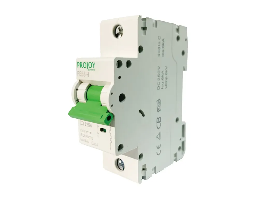 [PEBS-L-125 125A 1P] Interruptor Termomagnético DC 1P 125A/80V (27mm)