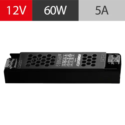 FUENTE LED SLIM POWERSWITCH, 12V, 60W, IP20