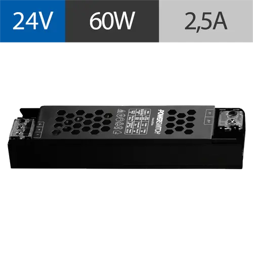 FUENTE LED SLIM POWERSWITCH, 24V, 60W, IP20