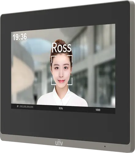 VIDEO PORTERO IP WIFI - UNIDAD PANTALLA INTERIOR DE 7 PULGADAS - RESOLUCION 1024X600 - ALIMENTACION 12VDC - SOPORTA POE - 2