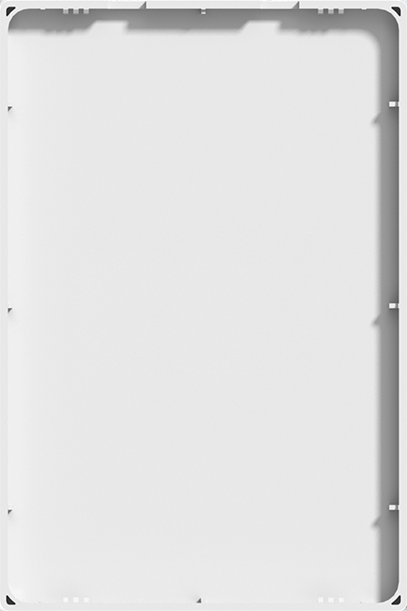 TAPA CIEGA PARA BASTIDOR RECTANGULAR MONACO MACROLED, COLOR BLANCO