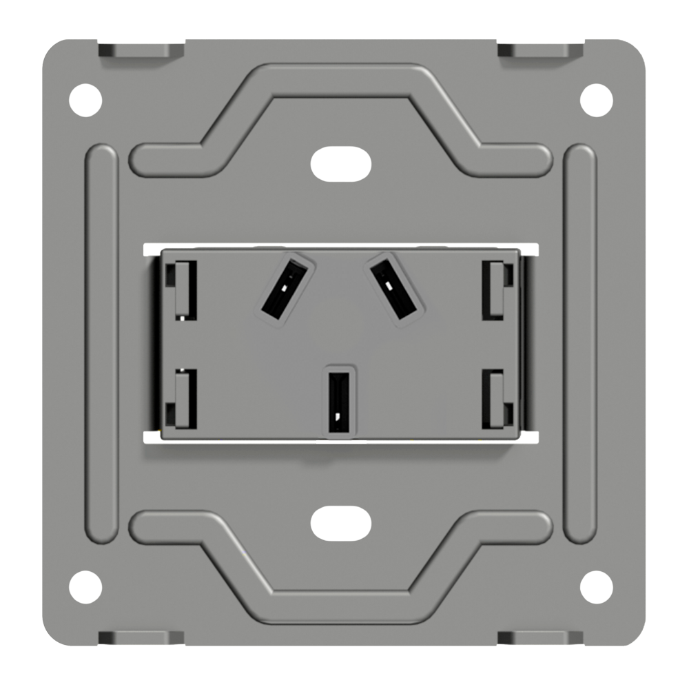 TOMACORRIENTE MIGNON MONACO MACROLED, AC 250V, 10A MAX. BASTIDOR METALICO, SIN FRENTE