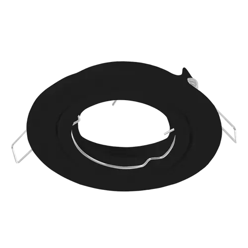 [ADM-D10-NEG-CO] ARO DE EMBUTIR DICROICA MOVIL NEGRO DIAMETRO 10, CON CONECTOR GU10 