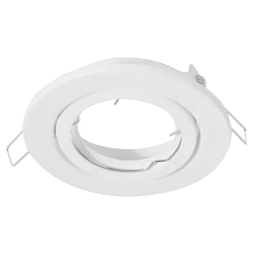 ARO DE EMBUTIR DICROICA MOVIL BLANCO DIAMETRO 10, CON CONECTOR GU10