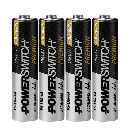 PILAS ALCALINAS AA POWERSWITCH, BLISTER DE 4 PILAS, 1.5V, 2800mAh