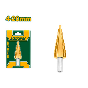 Mecha cónica escalonada - 4-20 mm - 2 mm/paso - diámetro del vástago: 8mm