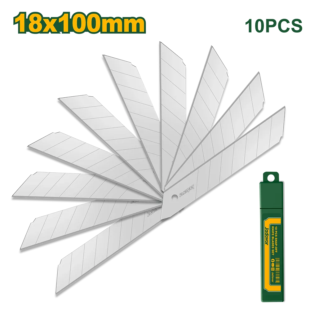 Kit de 10 hojas de cutter a presión - tamaño de las hojas: 18mm x 100mm