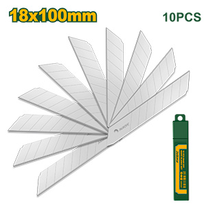 Kit de 10 hojas de cutter a presión - tamaño de las hojas: 18mm x 100mm