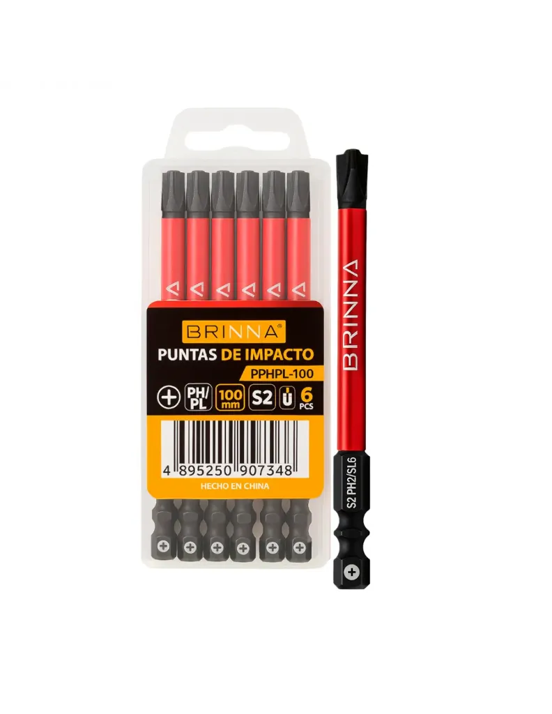 PUNTAS ALTO IMPACTO PH+PL 100MM X6 BRINNA