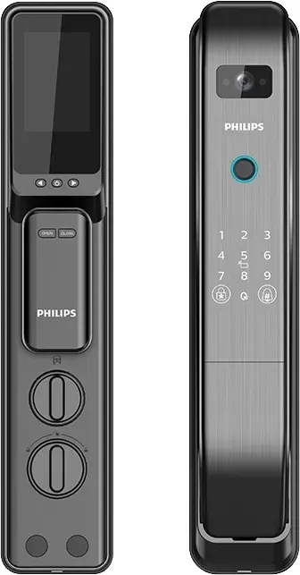 Cerradura Inteligente Philips Wifi APP, Clave, Huella, Tarjeta, Videollamadas IP65