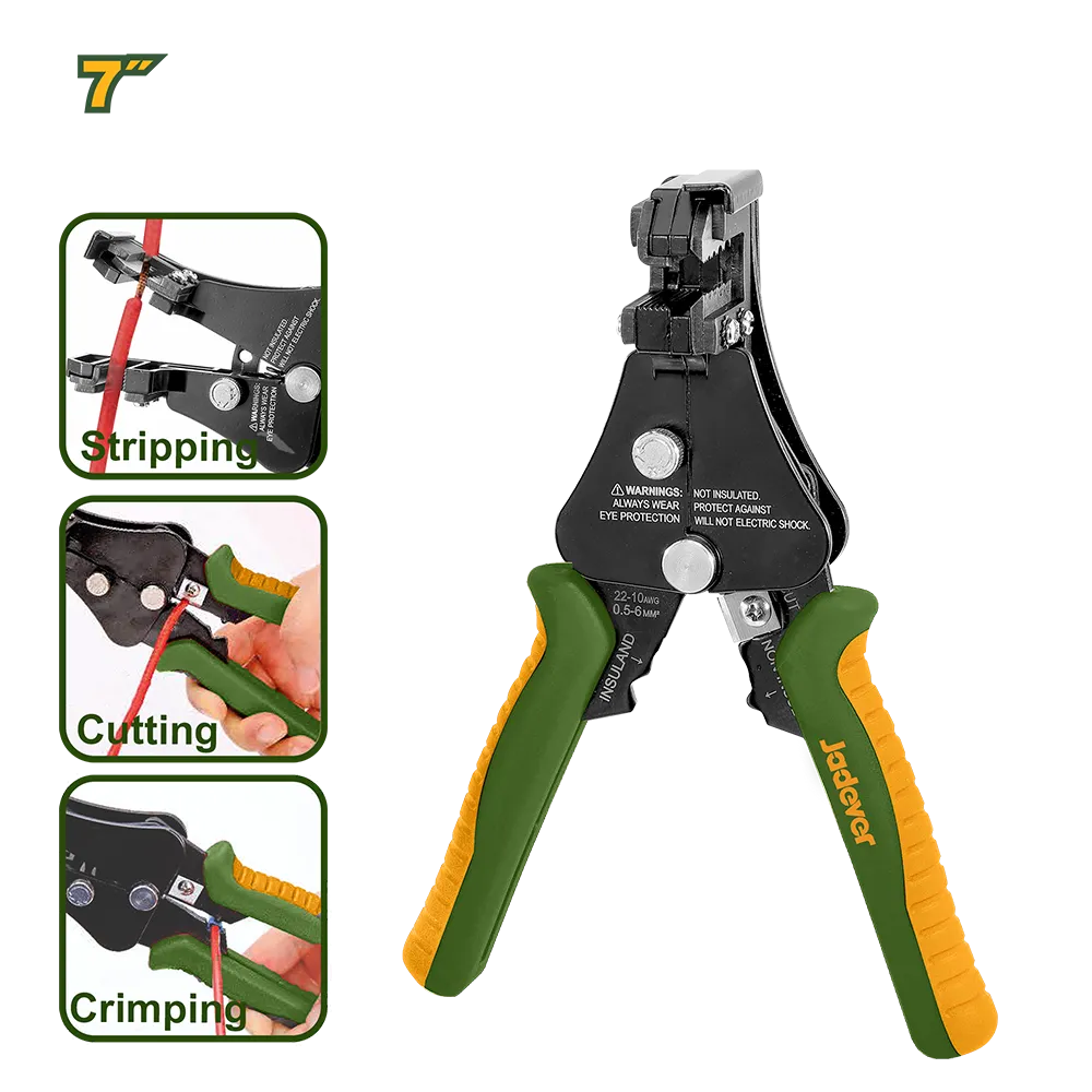 Pelacables automático - tamaño:7" decapado, corte y engarzado rango de prensado de terminales: 22-10AWG / 0.5-6mm2 cuchilla de corte extraíble