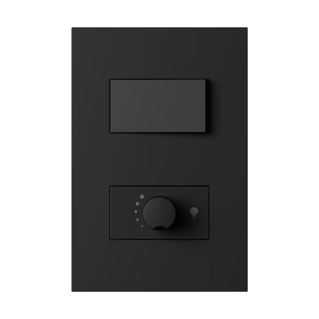 TECLA Y DIMMER LED LIMA NEGRO, MACROLED, 1 CANAL, 1 VIA, AC250V, 10A MAX. DIMMER 1A 220W