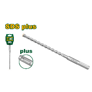 MECHA SDS PLUS - 12X160MM - PUNTA TCT DE ALTA CALIDAD - ACERO AL CR-V