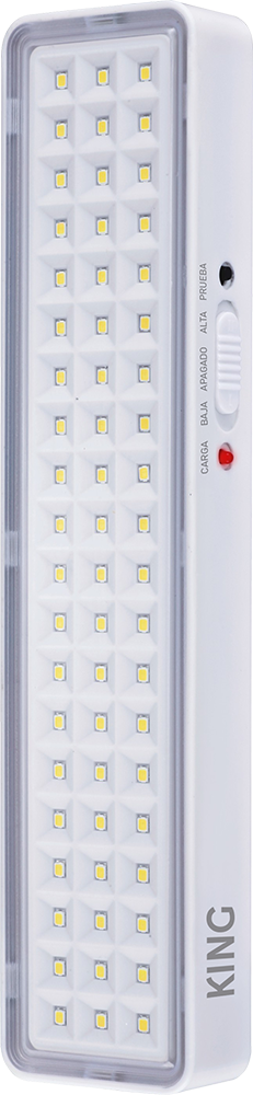 [KLE-60] LUZ DE EMERGENCIA KING 60 LEDS SMD, AC220-240V, 50-60HZ, 2-5 HORAS, BLANCO FRIO 6500K