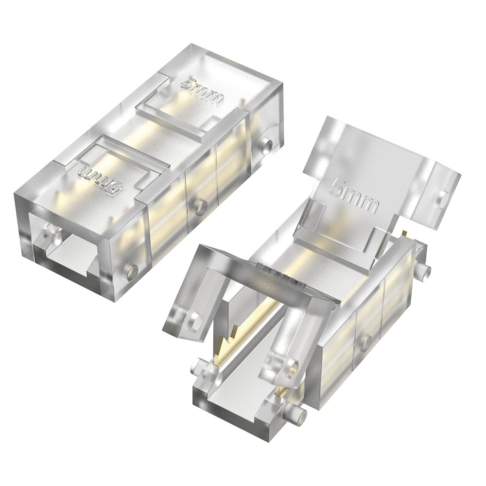 [ITAT-5MM-2P] INTERCONECTOR TIRA A TIRA MACROLED, PARA TIRAS COB 5MM, 2 PINES, TRANSPARENTE