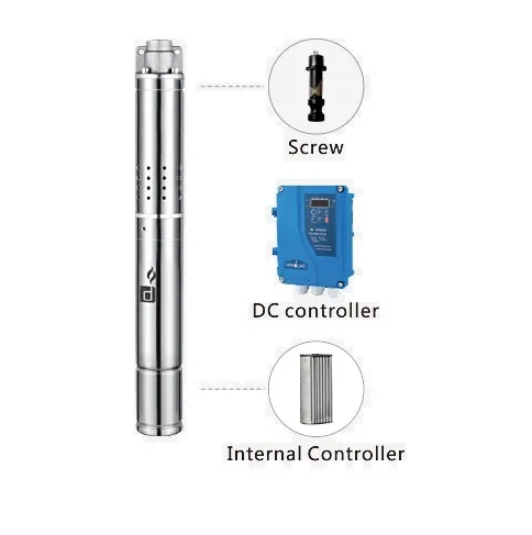 Bomba Sumergible H 120W. Pozo 2. Bomba Helicoidal con controlador DC