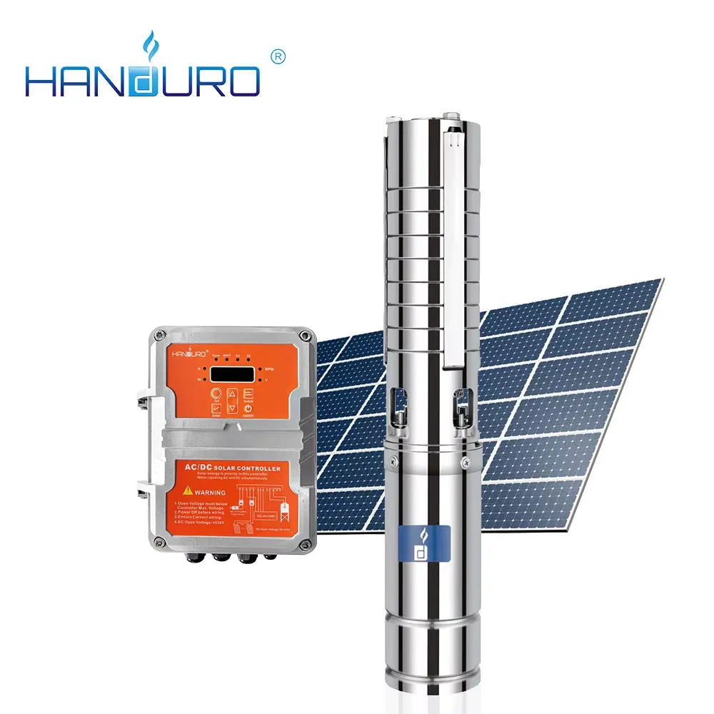 Bomba Sumergible H 1100W. Pozo 3. Bomba Centrifuga con controlador AC/DC