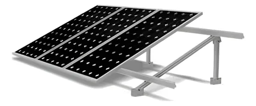 Estructura aluminio Triangular 4 paneles, ideal losa, ángulo 15-30º CHIKO