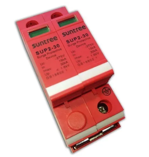 [SUP2-D302P] Descargador Sobretensión CA 2P Tipo2 Uc = 275V Imax: 30kA
