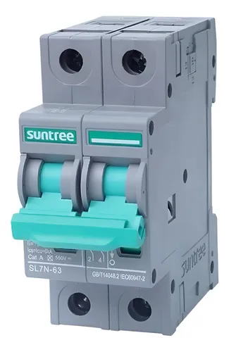 [SL7-63 550V 2P 20A] Termomagnetico de CC 550V 20A