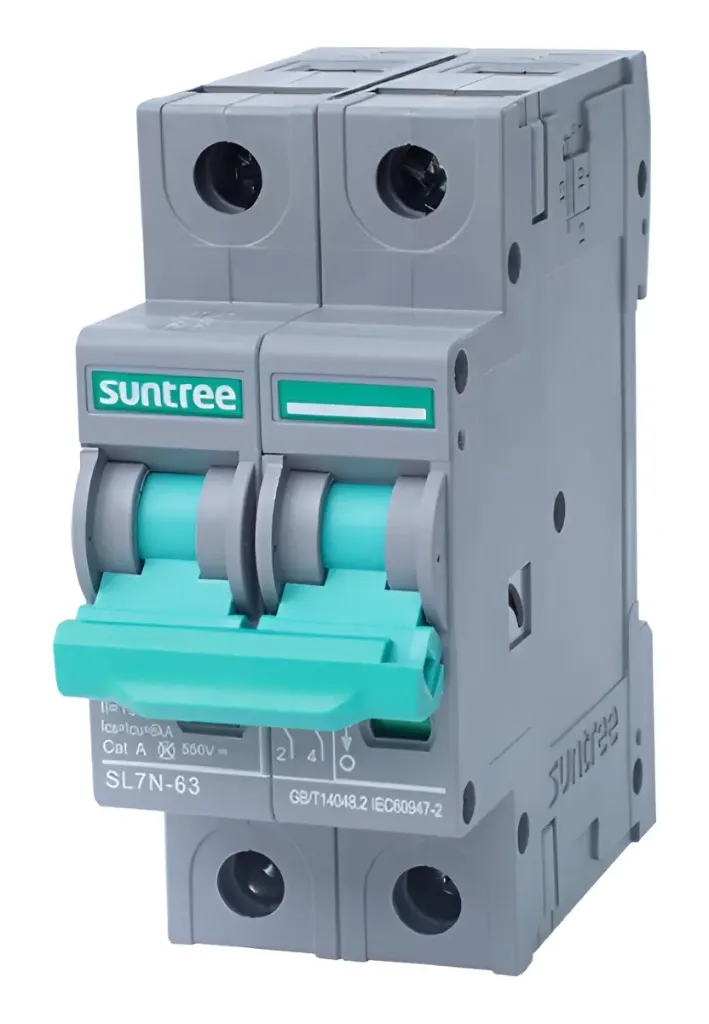 [SL7-63 550V 2P 63A] Interruptor Termomagnetico de CC 550V 63A